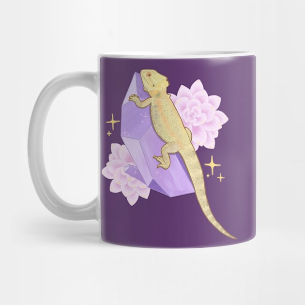 Bearded Dragon and Amethyst by starrypaige